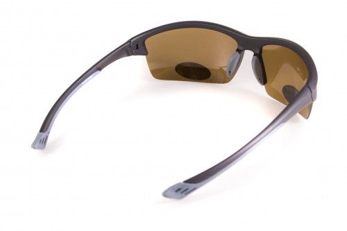Темні окуляри з поляризацією BluWater Daytona-1 polarized (brown) в чорно-сірій оправі 4 купити