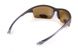 Темные очки с поляризацией BluWater Daytona-1 polarized (brown) в чёрно-серой оправе 4
