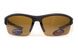 Темные очки с поляризацией BluWater Daytona-1 polarized (brown) в чёрно-серой оправе 2