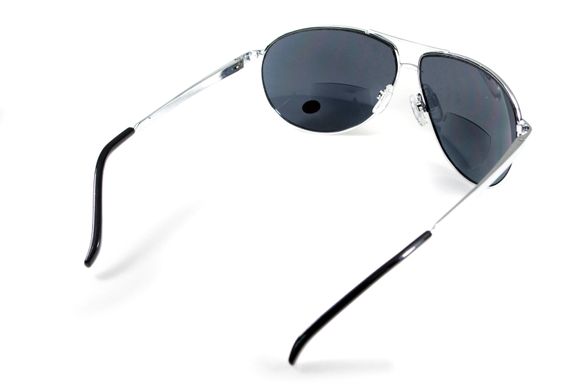 Ударостійкі біфокальні окуляри Global Vision Aviator Bifocal (+2.5) (gray) 10 купити