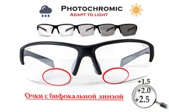 Ударопрочные бифокальные очки с фотохромной линзой Global Vision Hercules-7 Bifocal (+1.5) photocromic (clear) 1 купить