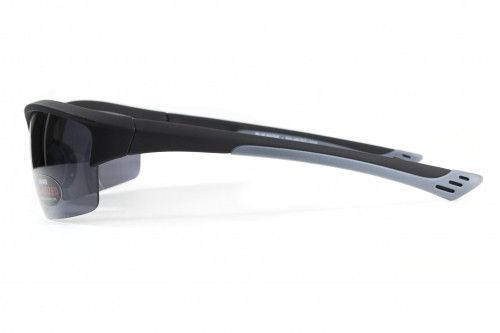 Темні окуляри з поляризацією BluWater Daytona-1 polarized (gray) в чорно-сірій оправі 3 купити