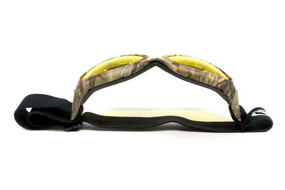 Защитные очки с уплотнителем Global Vision Eliminator Camo Forest (yellow), желтые в камуфлированной оправе 3 купить