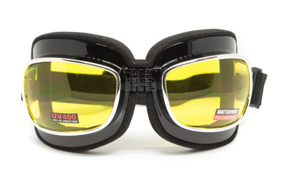Захисні окуляри з ущільнювачем Global Vision Retro Joe (yellow) 5 купити
