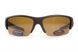 Темні окуляри з поляризацією BluWater Daytona-2 polarized (brown) в чорно-сірій оправі 2