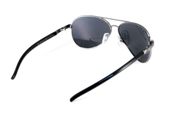 Дитячі поляризаційні окуляри в металевій оправі HIS HP00100-1 (mini) Polarized (black)
