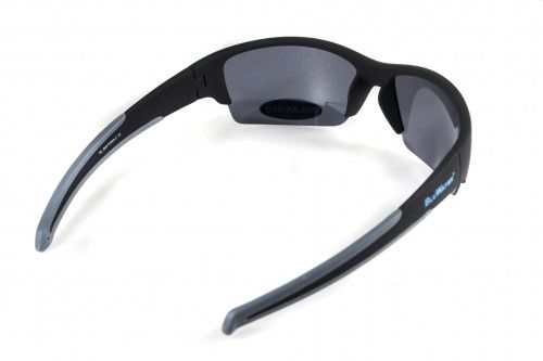 Темні окуляри з поляризацією BluWater Daytona-2 polarized (gray) в чорно-сірій оправі 4 купити