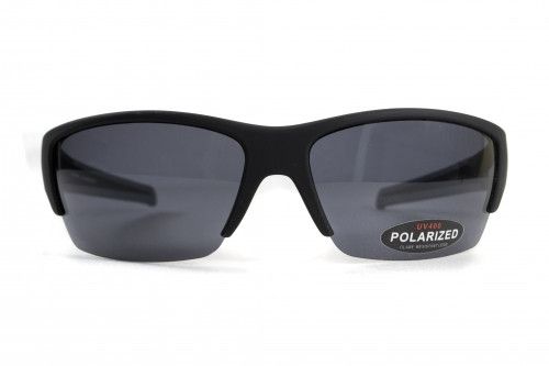 Темні окуляри з поляризацією BluWater Daytona-2 polarized (gray) в чорно-сірій оправі 2 купити