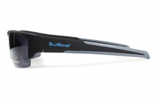Темні окуляри з поляризацією BluWater Daytona-2 polarized (gray) в чорно-сірій оправі 3 купити