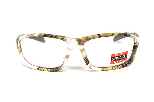 Защитные очки Global Vision Hercules-5 White Camo (clear) 2 купить