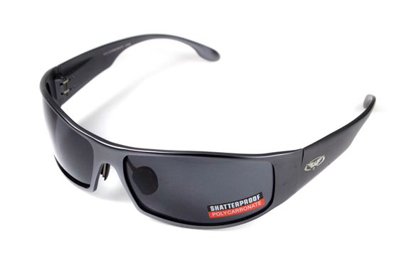 Защитные очки Global Vision Bad-Ass 1 gun metal (Gray) 4 купить
