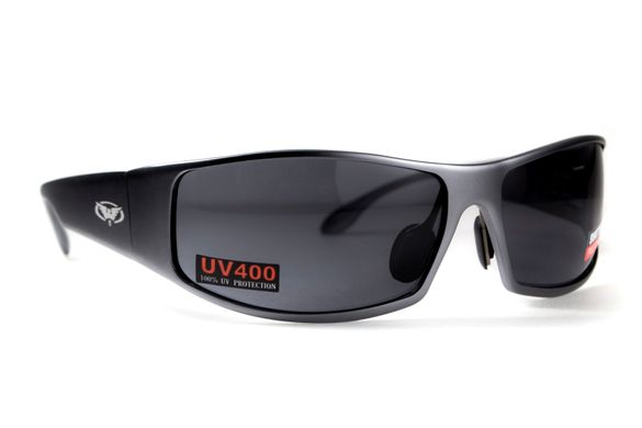 Захисні окуляри Global Vision Bad-Ass 1 gun metal (Gray) 2 купити