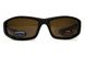 Темні окуляри з поляризацією BluWater Daytona-3 polarized (brown) в чорно-сірій оправі 2