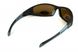 Темные очки с поляризацией BluWater Daytona-3 polarized (brown) чёрно-серая оправа 4