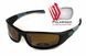 Темные очки с поляризацией BluWater Daytona-3 polarized (brown) чёрно-серая оправа 1