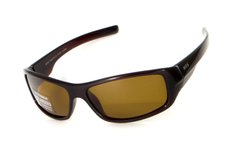 Детские поляризационные очки в гибкой оправе HIS HP10111-3 (mini) Polarized (brown)