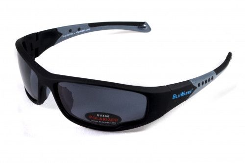 Темные очки с поляризацией BluWater Daytona-3 polarized (gray) чёрно-серая оправа 5 купить