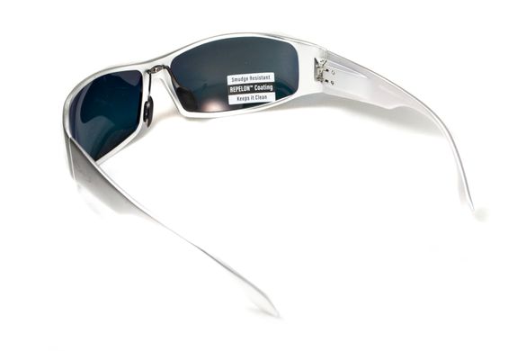 Защитные очки Global Vision Bad-Ass 1 silver metal (G-TECH™ red) 5 купить