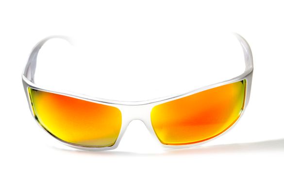 Защитные очки Global Vision Bad-Ass 1 silver metal (G-TECH™ red) 2 купить
