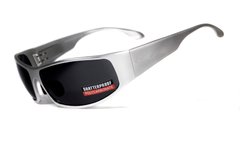 Захисні окуляри Global Vision Bad-Ass 1 silver metal (Gray) 1 купити