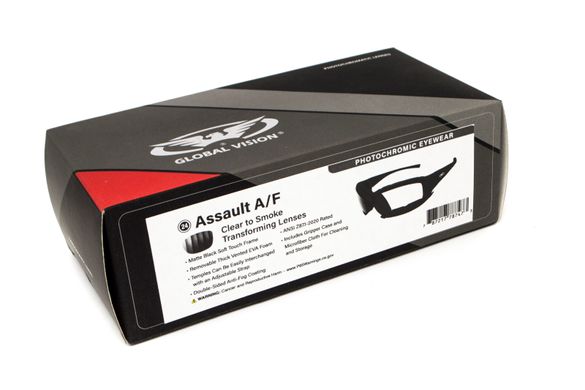 Фотохромні захисні окуляри Global Vision Assault Anti-fog 24 Kit (clear photochromic) 16 купити