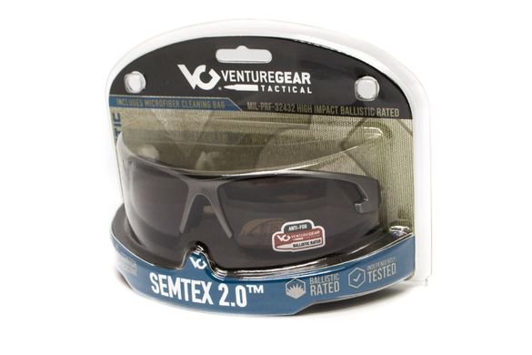 Захисні окуляри Venture Gear Tactical Semtex 2.0 Gun metal frame (bronze) 7 купити