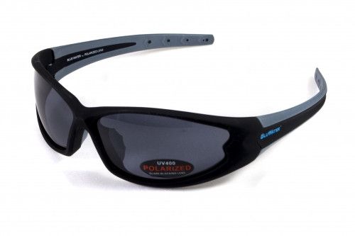 Темные очки с поляризацией BluWater Daytona-4 polarized (gray) в черно-серой оправе 5 купить