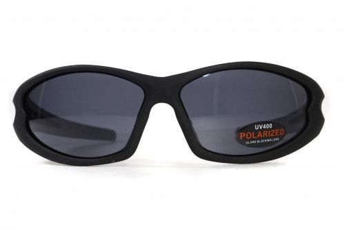 Темні окуляри з поляризацією BluWater Daytona-4 polarized (gray) в чорно-сірій оправі 2 купити