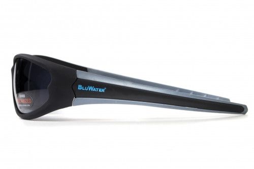 Темные очки с поляризацией BluWater Daytona-4 polarized (gray) в черно-серой оправе 3 купить