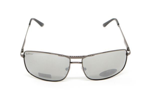 Темні окуляри з поляризацією BluWater Navigator-3 Gun Metal Polarized (flashmirror) 2 купити