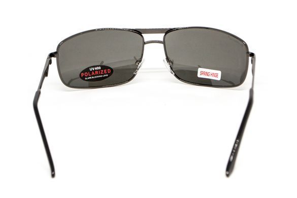 Темні окуляри з поляризацією BluWater Navigator-3 Gun Metal Polarized (flashmirror) 4 купити