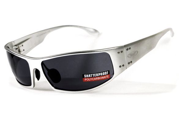 Защитные очки Global Vision Bad-Ass 2 silver metal (gray) (Gatorz Magnum) 9 купить