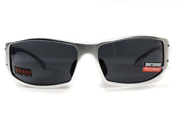 Защитные очки Global Vision Bad-Ass 2 silver metal (gray) (Gatorz Magnum) 7 купить