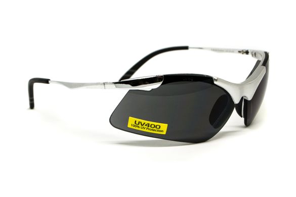 Защитные очки Avis Lightning (gray), серые с металлическими дужками 2 купить