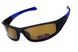 Темні окуляри з поляризацією BluWater Daytona-3 polarized (brown) в чорно синій оправі 1