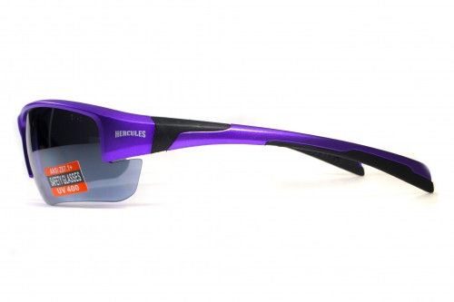 Захисні окуляри Global Vision Hercules-7 (flash-mirror) (purple frame) 2 купити