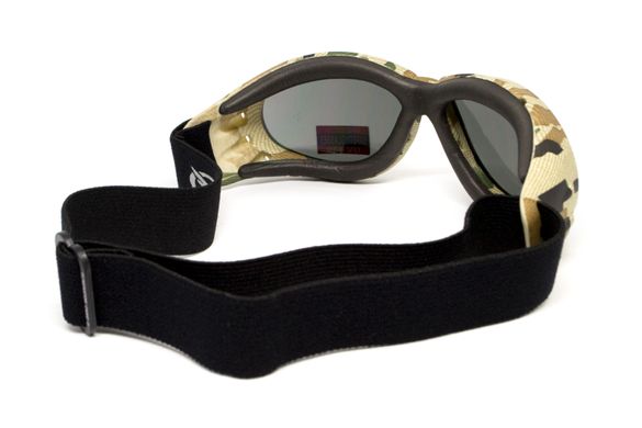 Защитные очки с уплотнителем Global Vision Eliminator Camo Pixel (gray), серые в камуфлированной оправе 5 купить