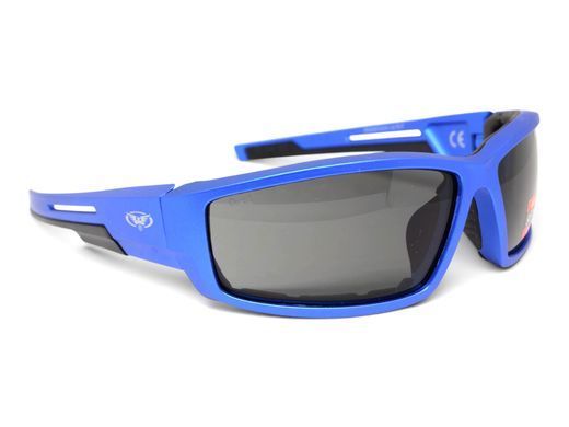 Защитные очки Global Vision Sly Blue Metallic (smoke) 5 купить