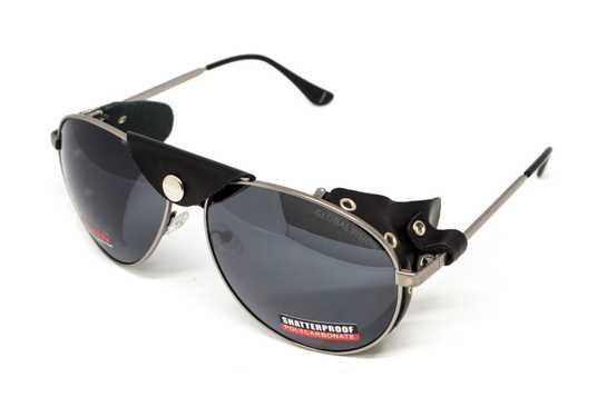 Окуляри захисні Global Vision Aviator-3 (gray), сірі зі з'ємним