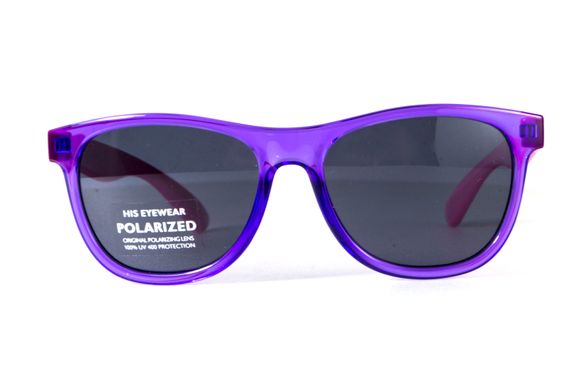 Детские поляризационные очки с гибкими дужками HIS HP70102-1 (mini) Polarized (black)
