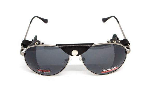 Очки защитные Global Vision Aviator-3 (gray), серые со съёмным уплотнителем из синтетитечской "кожи" 6 купить