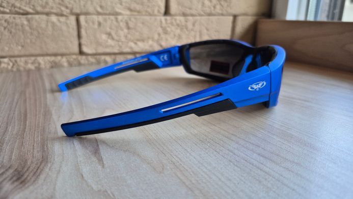 Захисні окуляри Global Vision Sly Blue Metallic (smoke) 9 купити