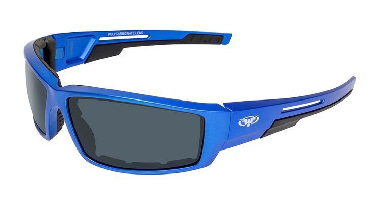 Захисні окуляри Global Vision Sly Blue Metallic (smoke) 7 купити
