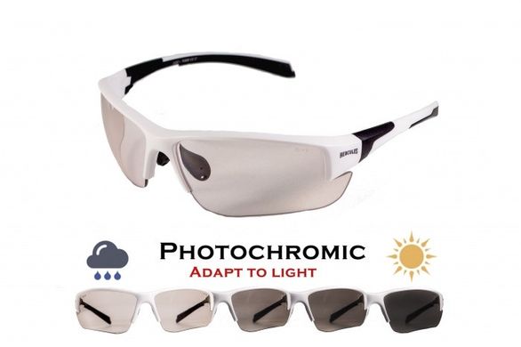 Фотохромні захисні окуляри Global Vision Hercules-7 White (clear photochromic) 2 купити