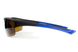 Темні окуляри з поляризацією BluWater Daytona-1 polarized (brown) в чорно-синій оправі 2