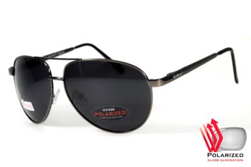 Темные очки с поляризацией BluWater Airforce (gray) (gun metal) Polarized 1 купить