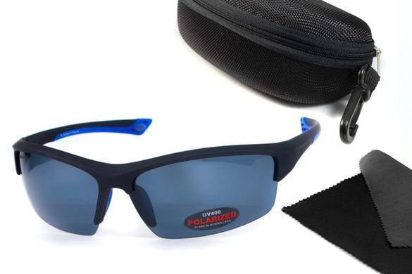 Темні окуляри з поляризацією BluWater Daytona-1 polarized (gray) (blue temples) в чорно-синій оправі Темні окуляри з поляризацією BluWater Daytona-1 polarized (gray) (blue temples) в чорно-синій оправі 1 купити