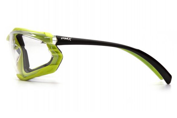 Захисні окуляри з ущільнювачем Pyramex Proximity Lime Frame (clear) (PMX) 4 купити
