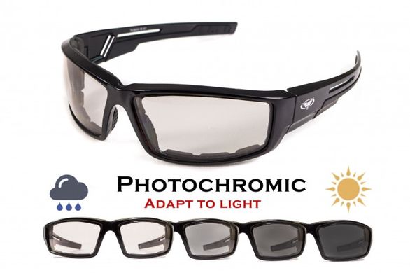 Фотохромні захисні окуляри Global Vision Sly 24 (clear photochromic) 2 купити