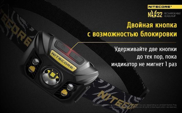Фонарь налобный Nitecore NU32 (Сree XP-G3 S3, 550 люмен, 9 режимов, USB) 25 купить